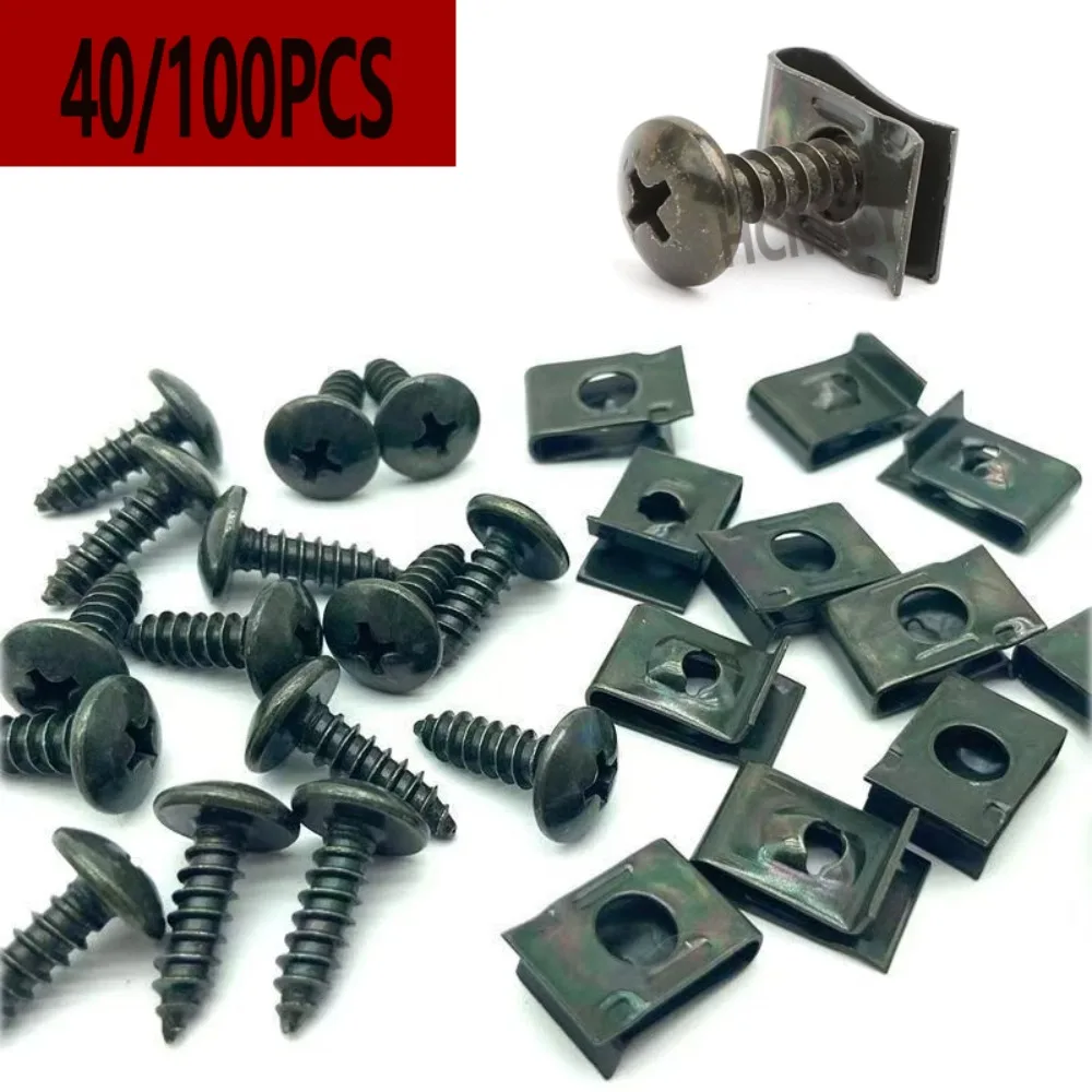 Motorcycle selectric vehicles self tapping screws plastic parts shells screws nuts cards buckles iron plates clips Screw for Car