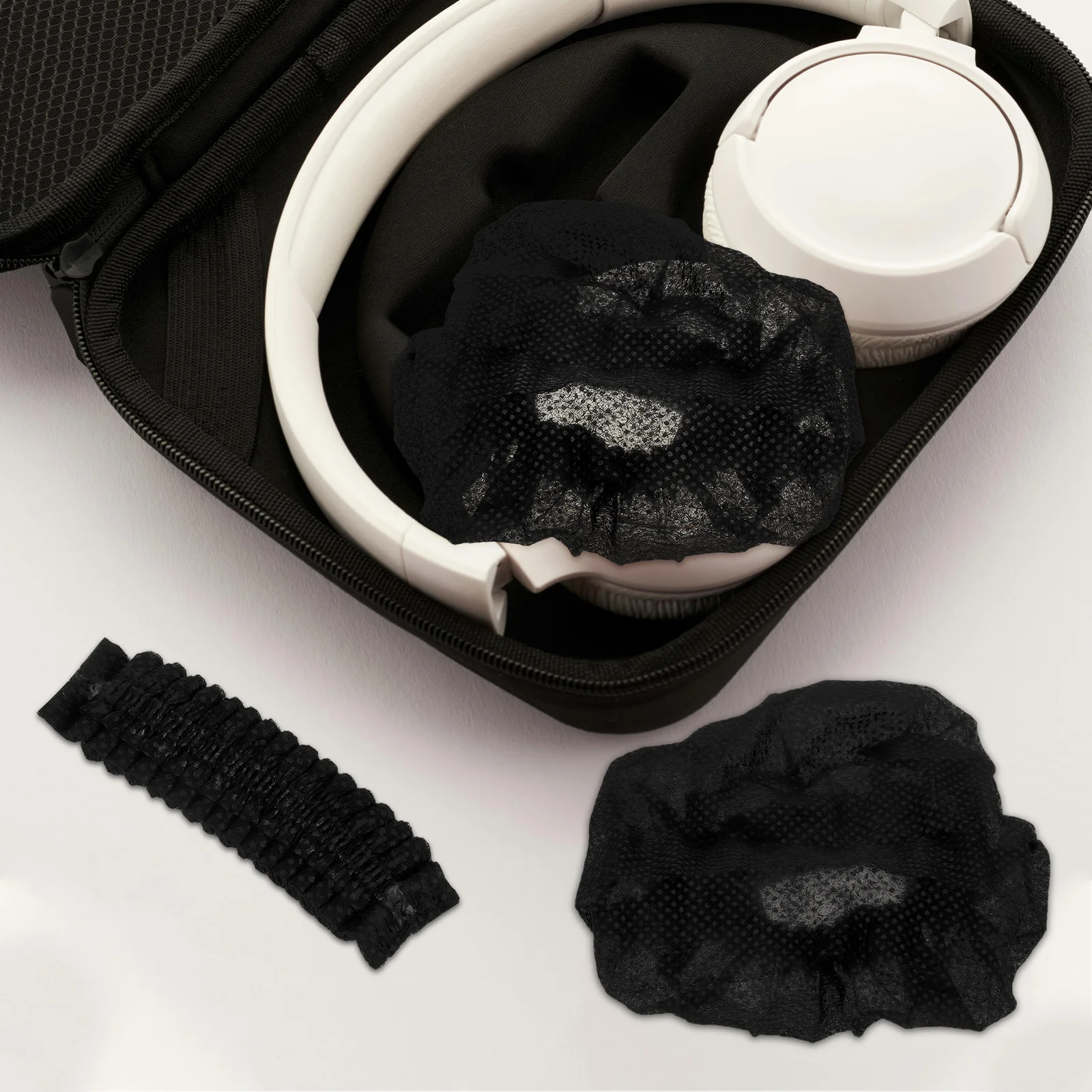 50 pares de protectores para auriculares, almohadillas de repuesto cómodas y transpirables, fáciles de instalar, lavables para varios auriculares, cubiertas para los oídos