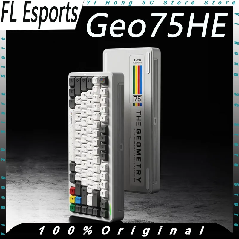 

FL Esports Geo75HE Esports Mechanical Keyboard Magnetic Axis 8K Low Latency Quick Trigger Aluminum Alloy PC Gaming Keyboards