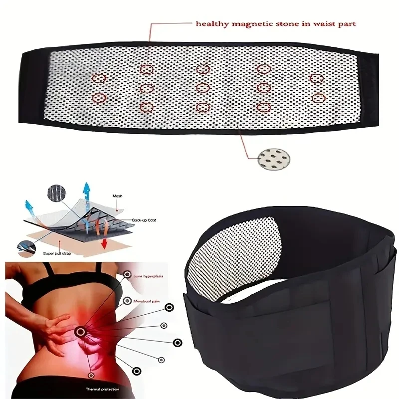 20 Magnets Adjustable Self-heating Magnetic Therapy Back And Waist Support Belt, Waist Massage Belt Sports Support Belt