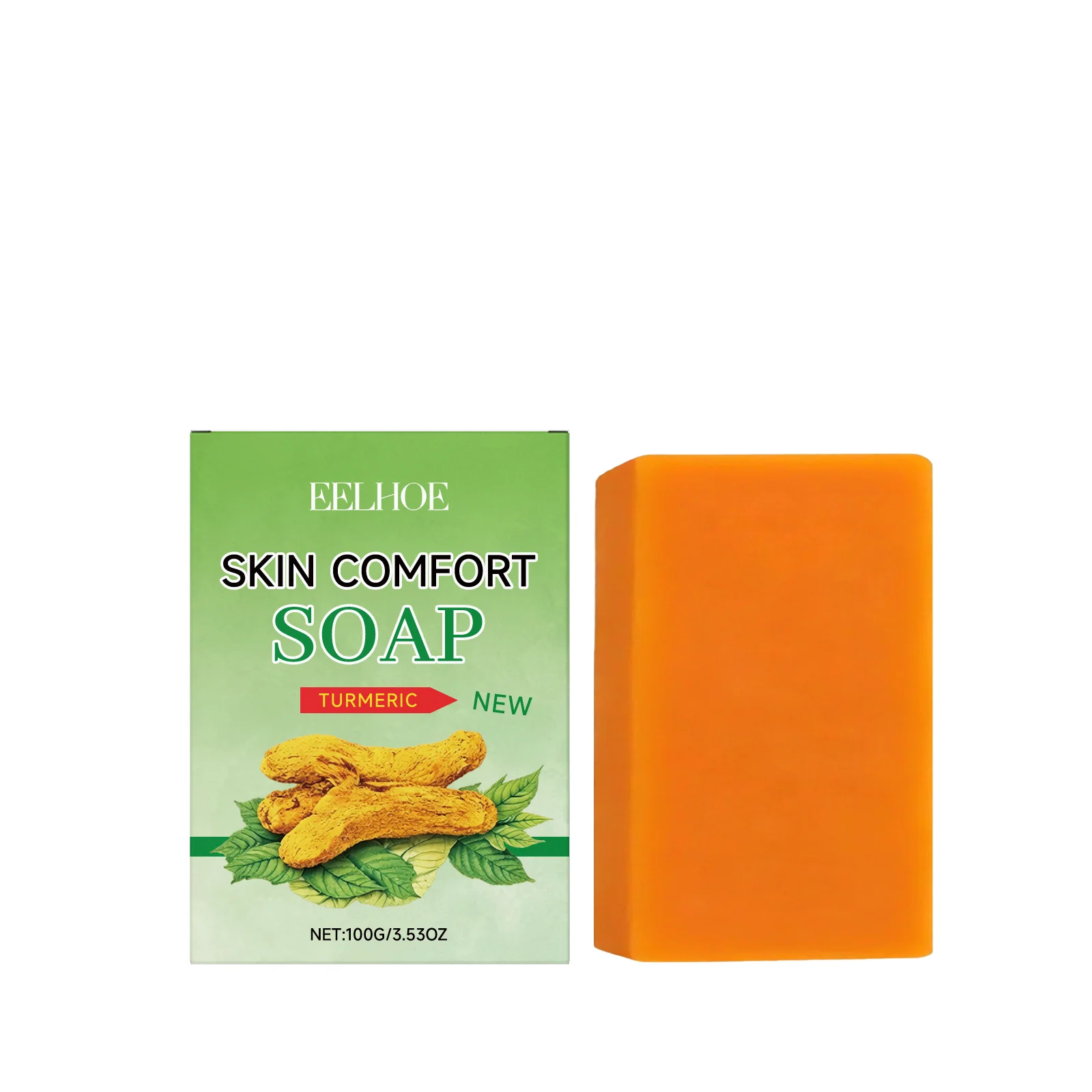 Turmeric Care Soap - Gentle Moisturizing, Cleanses Acne-Prone Skin, Improves Skin Blemishes and Spots, Daily Skincare Soap