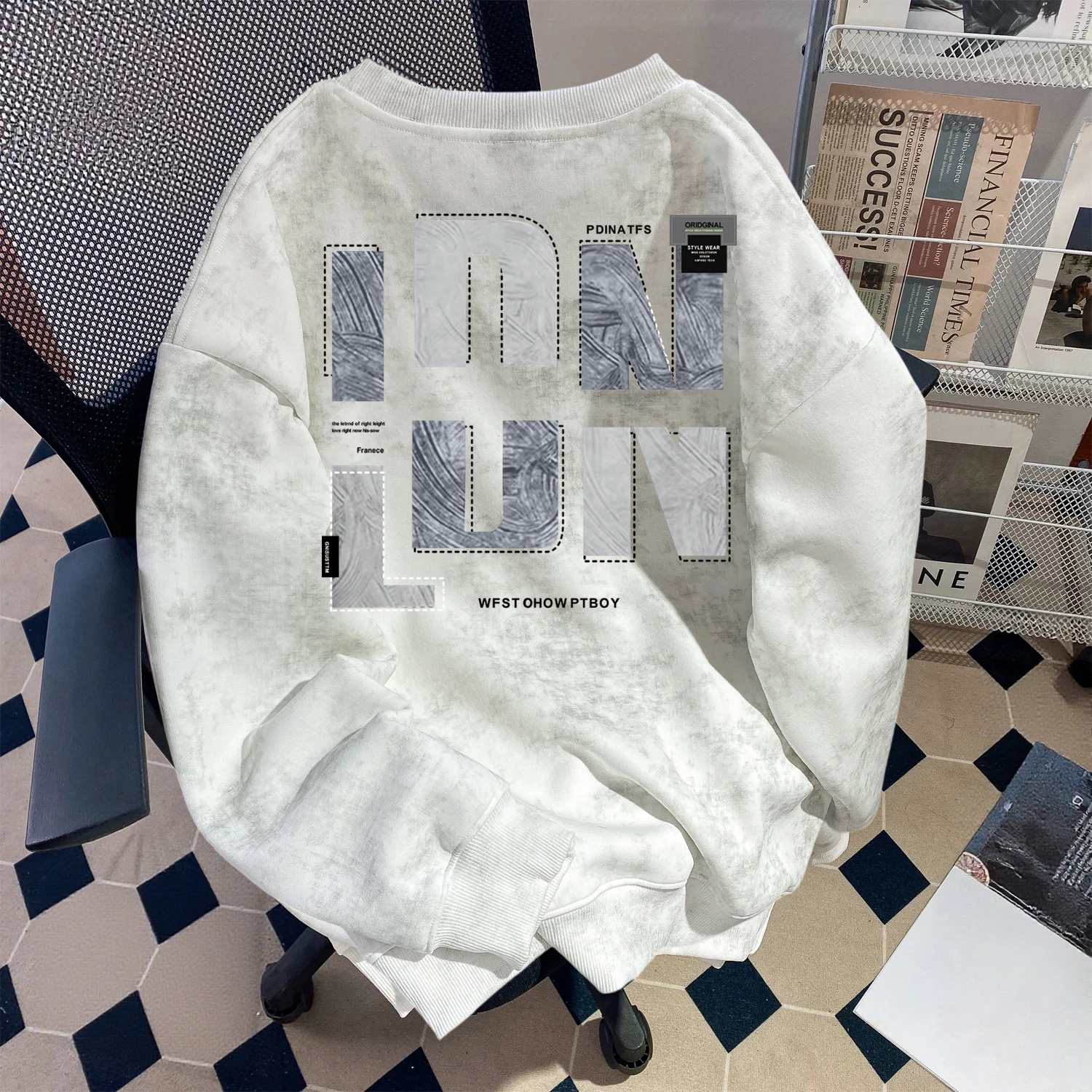 

Loose Fit round Ne Tie Dye Sweatirt ex Autumn New Sle Brand Outlet Faionable Streetwear Youth Casual Long Sve