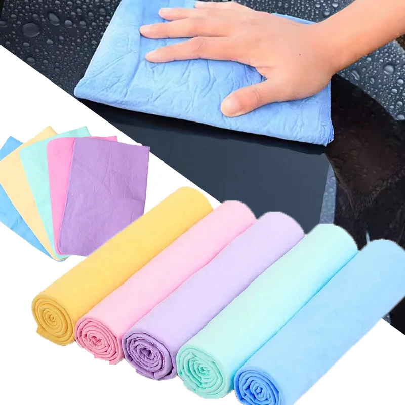 Car Wash Towel Synthetic Deerskin Super Absorbent Towel Magical Care Suede Towels Cleaning Polishing Cloths Auto Accessories