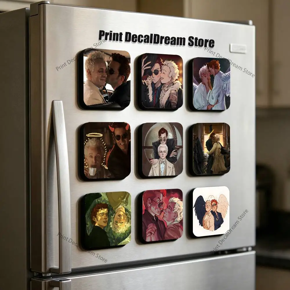 

Ineffable Husbands C-Crowley and Aziraphale Sublimation Magnet CuteFridge Magnets Personalized Sublimation Products for Kitchen