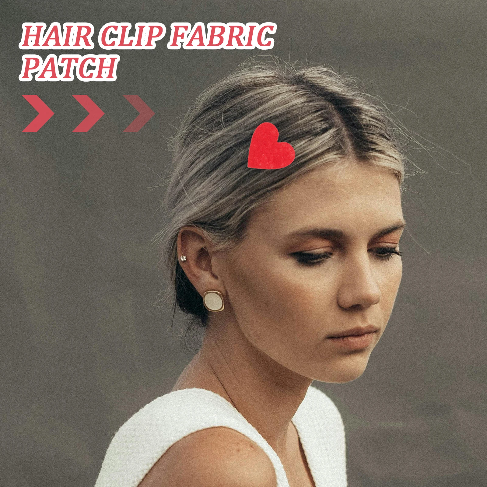 

200pcs Heart-shaped Headdress Gasket Felt Crafts Red Patches 1mm-25mm DIY Sewing Supplies Fabric Accessories Hair Clips