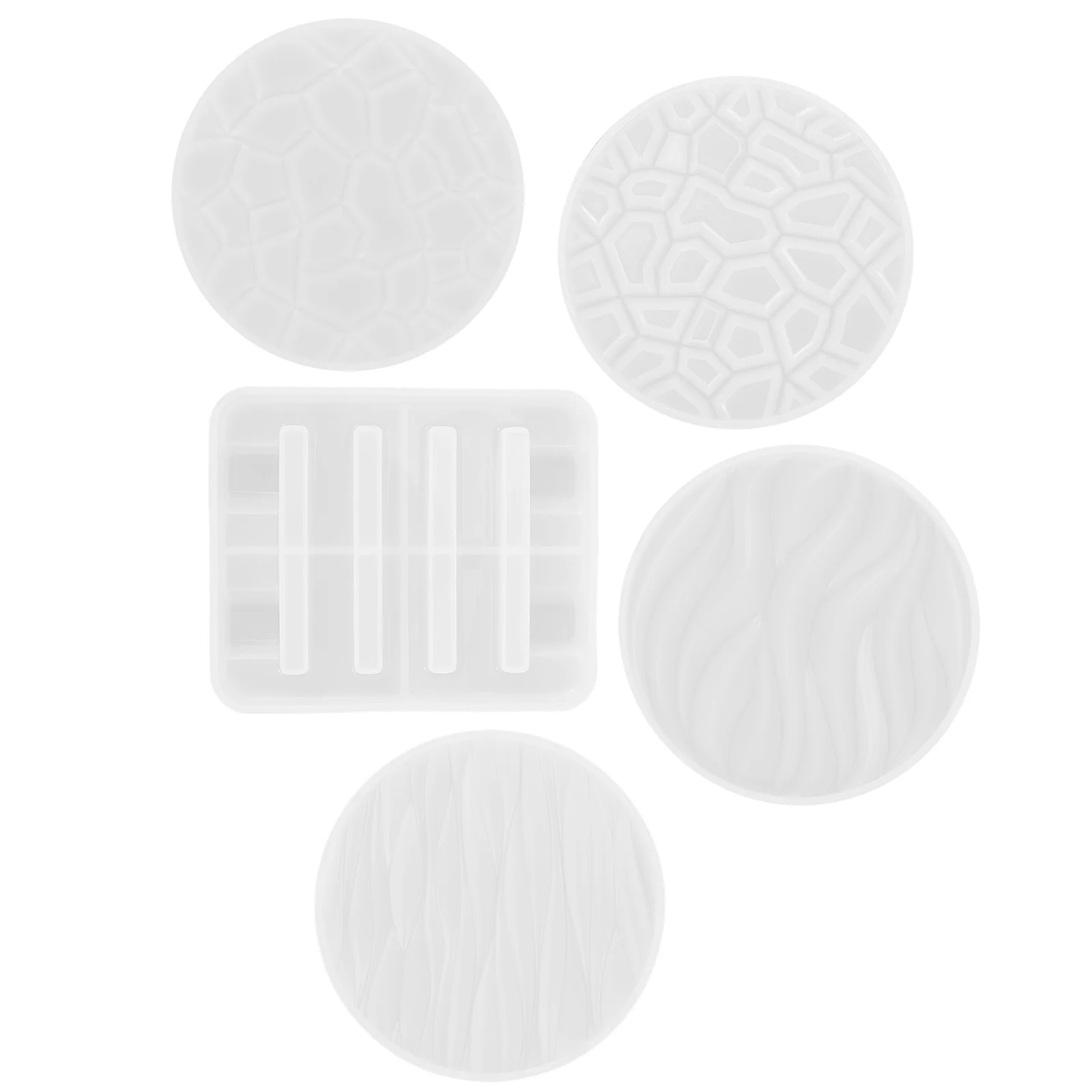 

Silicone Coaster Molds Round Epoxy Resin Craft Mold Flexible Coaster St Holder Create Custom Coasters Jewelry Accessories