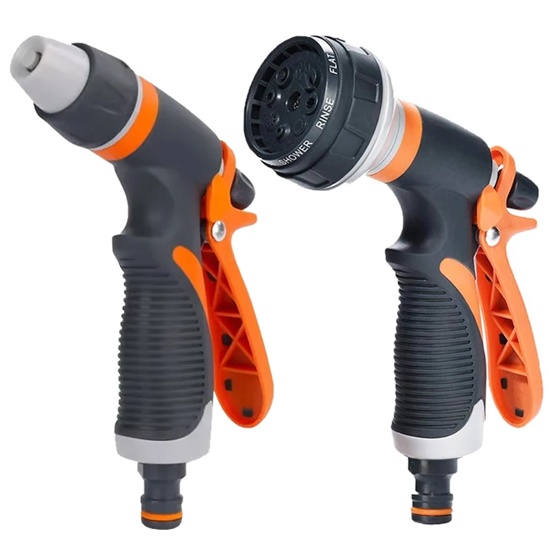Adjustable Garden Nozzle, Equipped With Ergonomic Anti-Skid Water Gun And High-Pressure Spray, For Lawn Irrigation And Cleaning