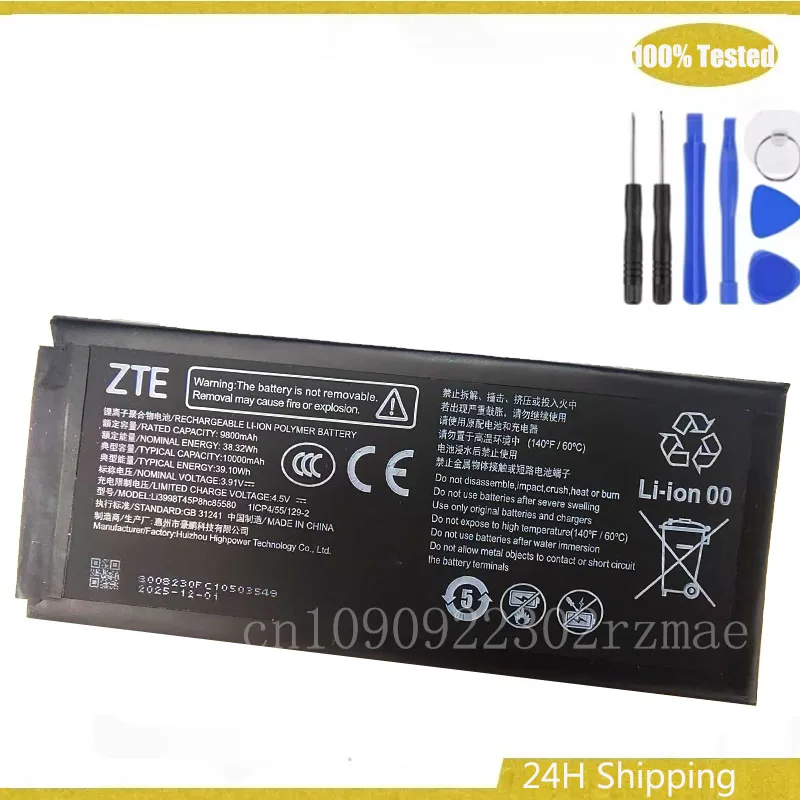 

New Li3998T45P8hc85580 High Capacity Battery for ZTE 3.91V 1ICP4/55/129-2 Batteria + Free Tools