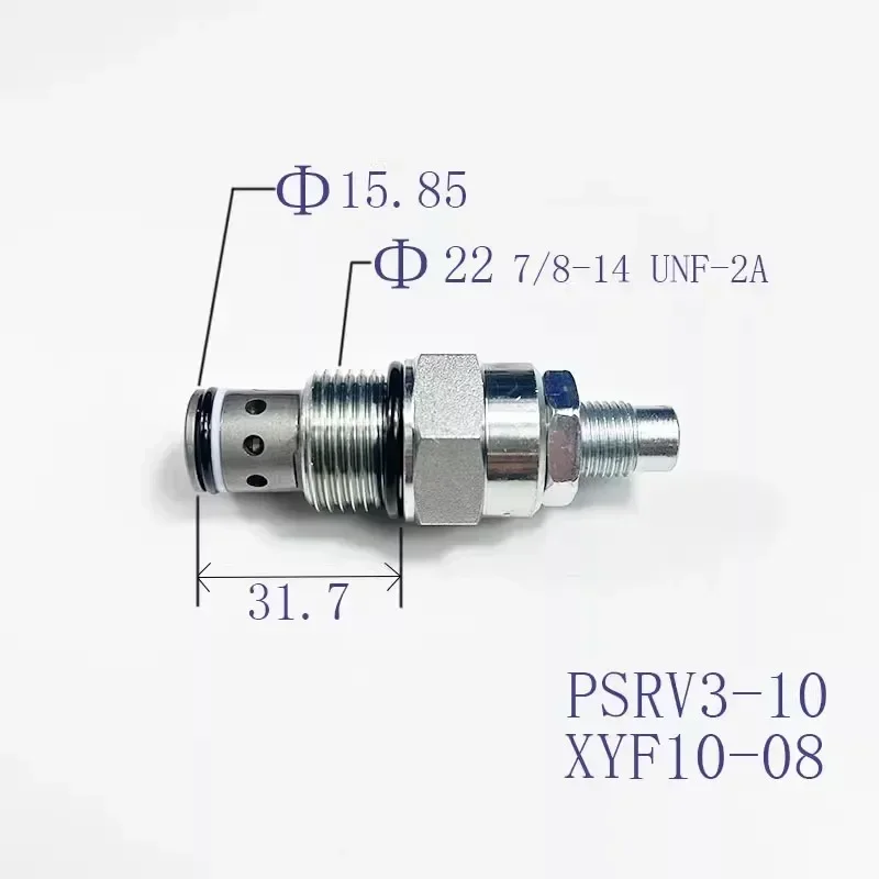 Threaded insert pilot relief valve PSRV3-10 XYF10-08 Hydraulic balance valve