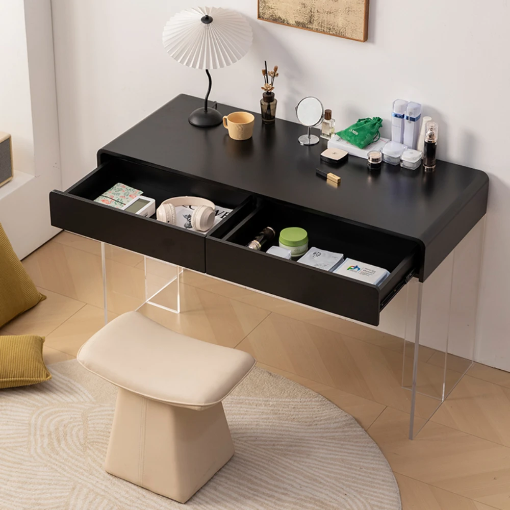 

Drawer European Dressing Table Black Corner Home Organizer Dressing Table Women Luxury Coiffeuse Meuble apartment furniture
