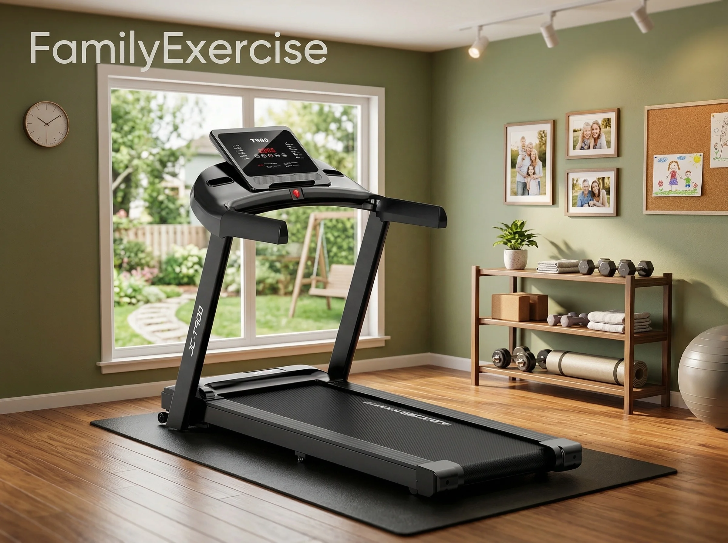 Portable 2 in 1 Under Desk Treadmill Electric Foldable Walking Pad Running Machine with LED Display for Home Office Gym