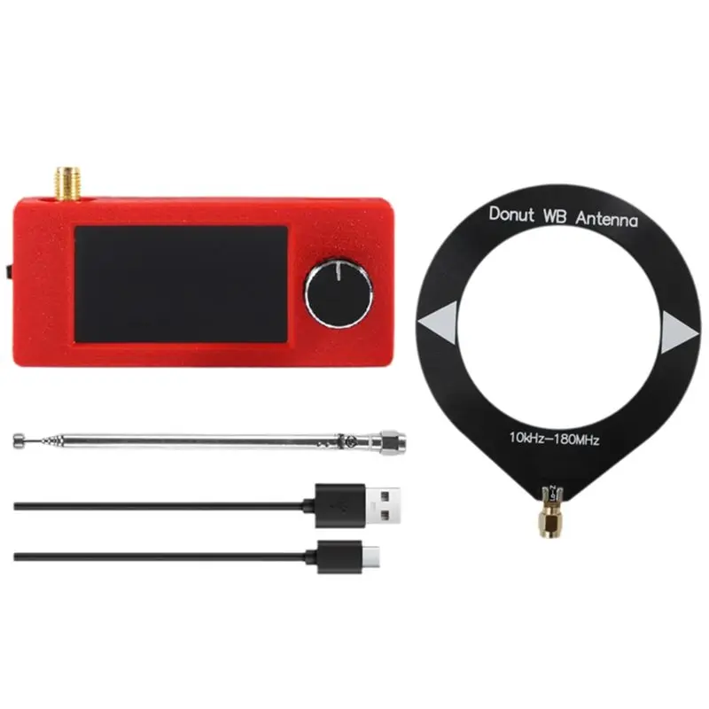 

Мини-радиоприемник A97I-SI4732, 10-180 МГц, USB, AM/FM, карманный, с IPS-экраном 1,9 дюйма, интерфейсом SMA и мини-антенной-петлей
