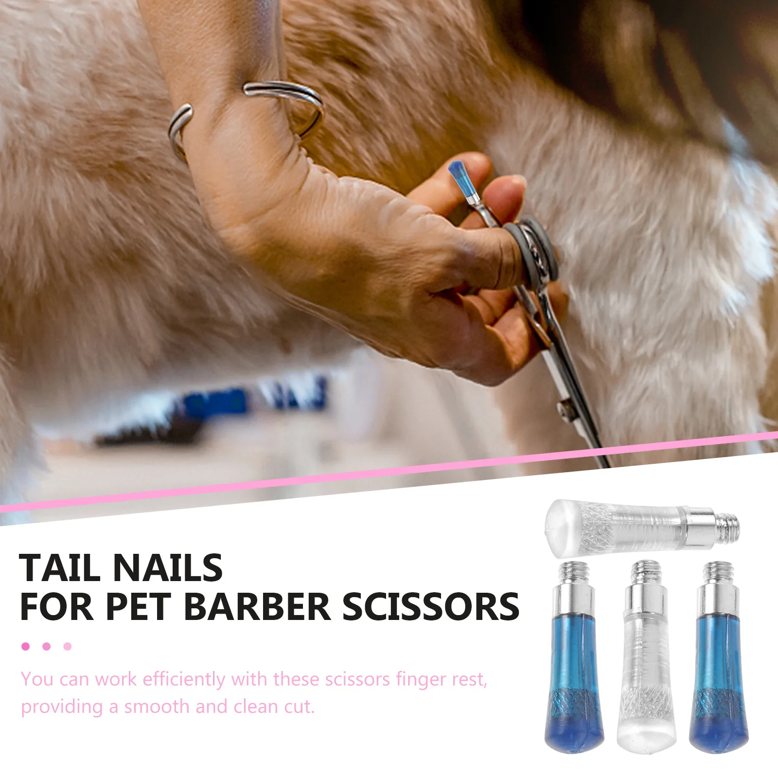 Scissors Decorative Tail Nails Accessories Finger Rest Hair Parts Clipper Fitting Rests Clippers Pet