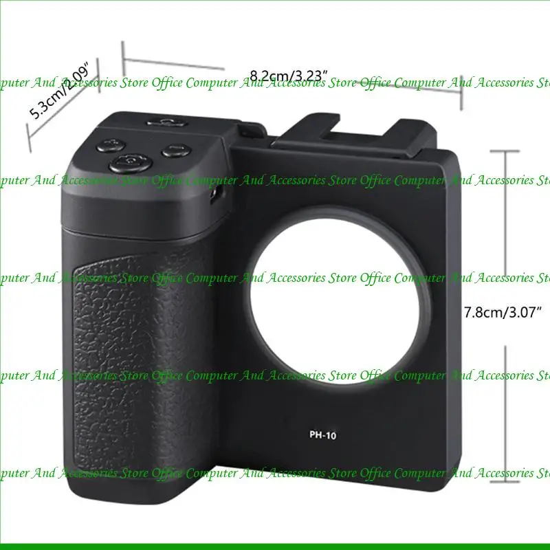 U55C PH10 Mobile Handle Grip Wirelessly Phone Holder Stabilizer for Smartphones Vlogging Cold Shoe Mount