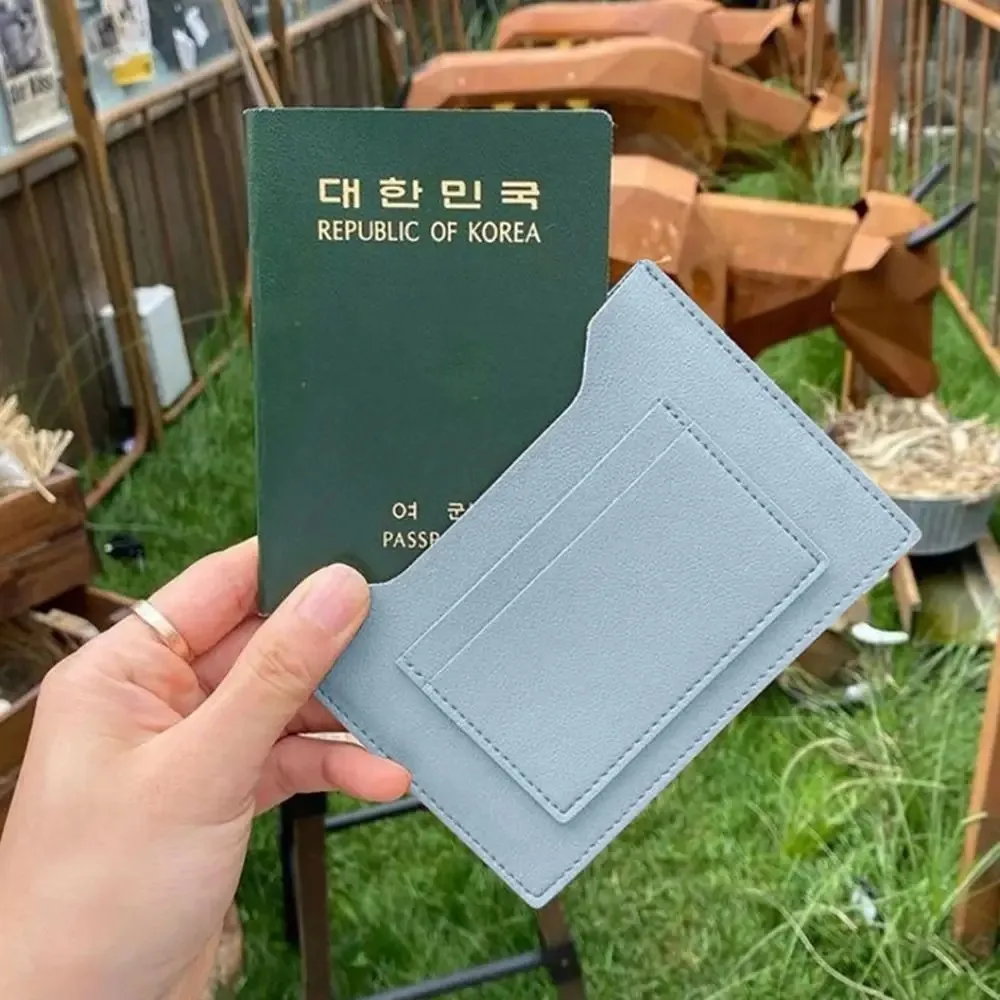 Multicolor Passport Cover PU Waterproof Card Holder Large Capacity Multi-slots Certificate Storage Bag Travel Bussiness Wallet image 5