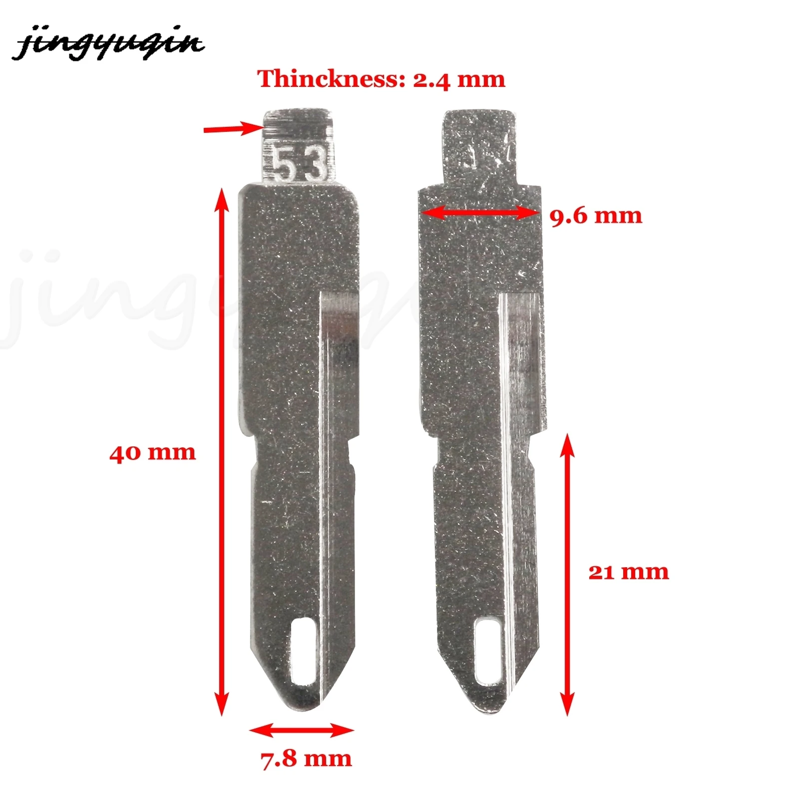 

jingyuqin NE72 / NE73 Car Key Blank For Peugeot 206 306 405 For Citroen KD blade #53 Folding Flip Uncut Key Blade Fob