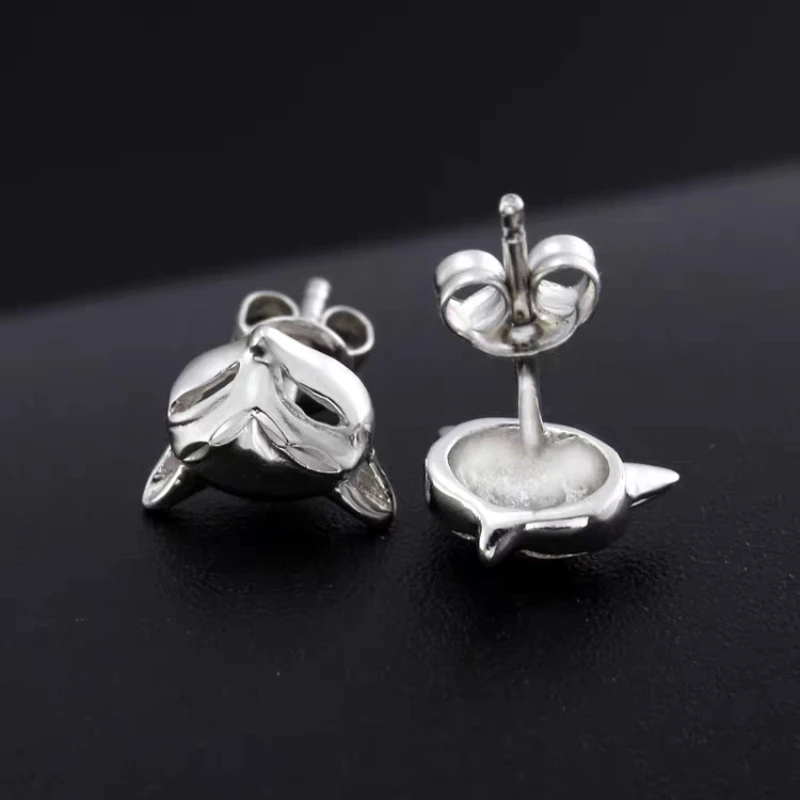 

Лидер продаж, серьги-гвоздики из стерлингового серебра 925 пробы, корейский стиль, модный простой уникальный сексуальный дизайн с головой лисы для женщин