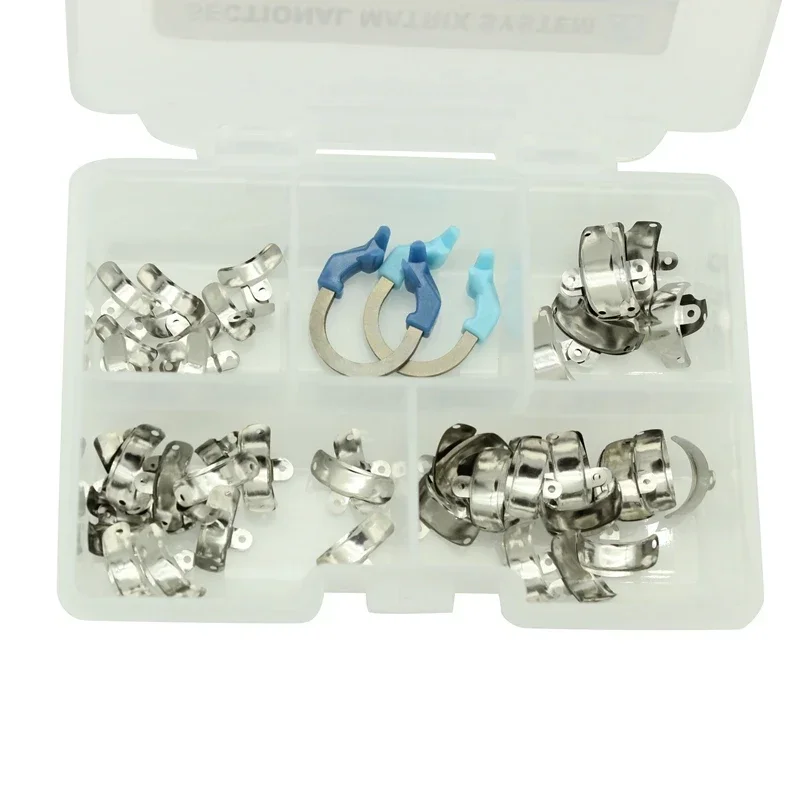 

Стоматологические матричные ленты, зажим, секционная система контурной матрицы, металлические матрицы, никель-титановое зажимное кольцо, стоматологические инструменты