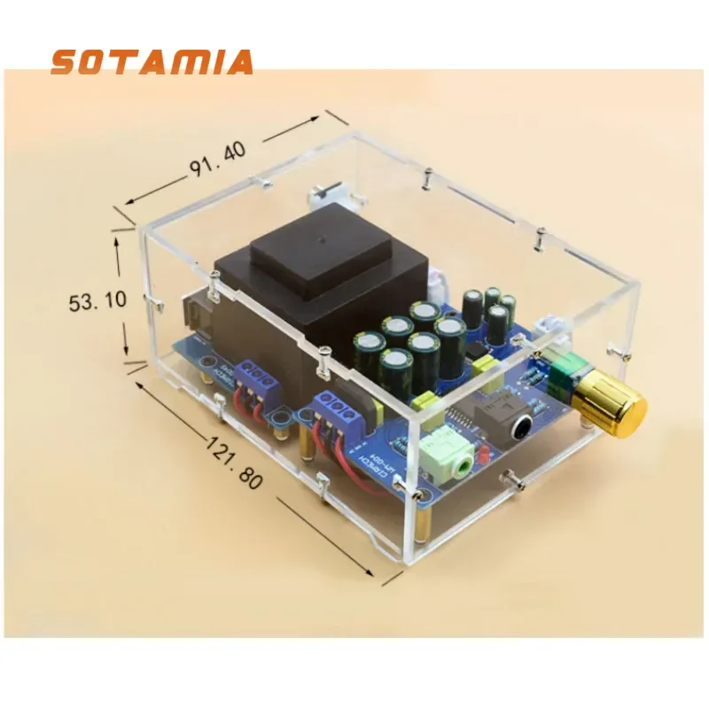 SOTAMIA TPA6120 Headphone Amplifier Audio Board TPA6120A2 Stereo HIFI Fever-grade Earphone Power Amplifier Zero Noise Diy Kits