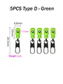 5Pcs D-Green