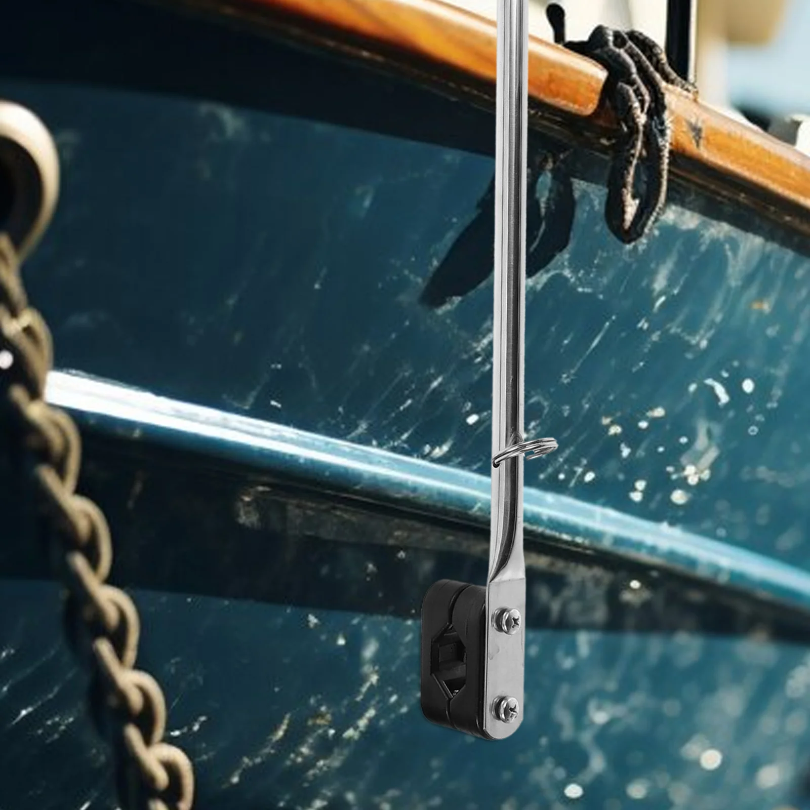 

2pcs Marine Tube Clamp Durable Nylon Flagpole Holder Sturdy Pole Clip Replacement Boat Accessory Smooth Surface Easy