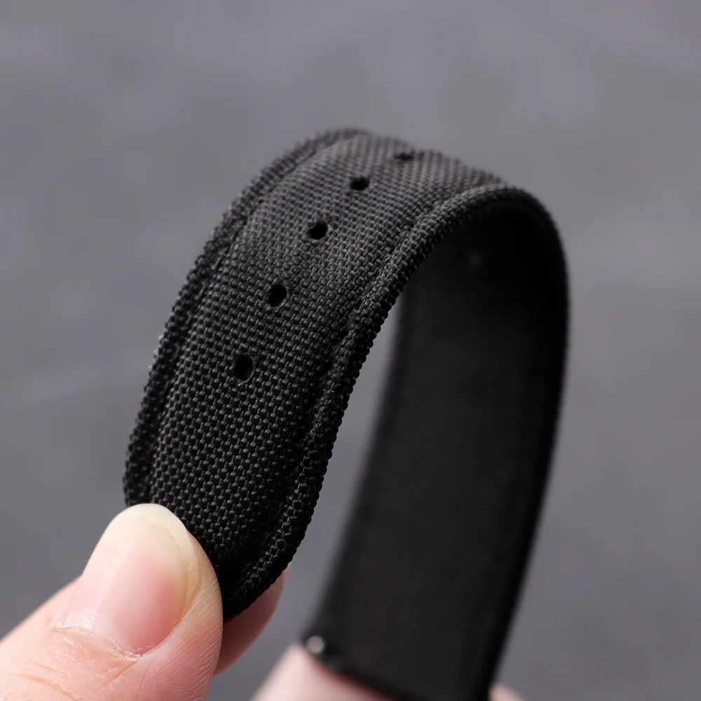 20mm 22mm Segeltuch-Nylon-Uhrenarmband für Omega, Seiko, Rolex Sportgürtel Schnellverschluss Universelles Zweiseitiges Nylon-Armband – Detail 22