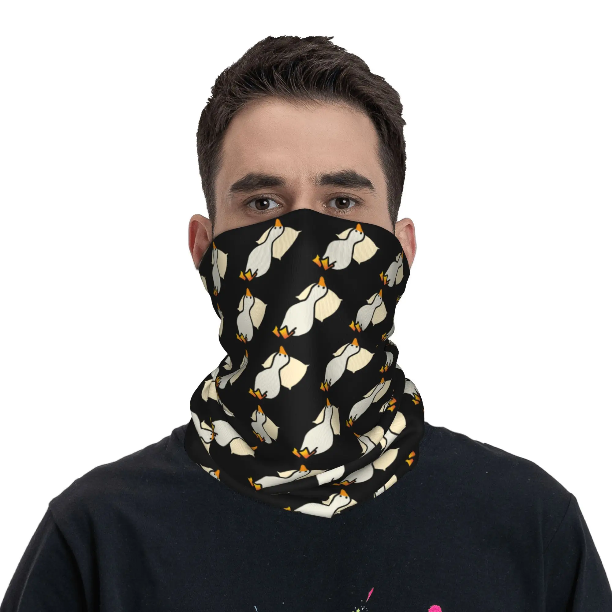 تنام البط، استراحة البط المتعب، غطاء رقبة بطة مضحكة باندانا قناع مطبوع وشاح متعدد الوظائف ركوب الخيل للرجال والنساء