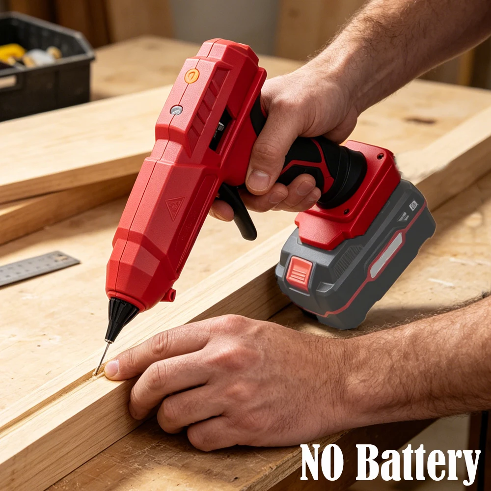 Electric Cordless Hot Melt Glue Gun for Lidl Parkside X20V Lithium Battery w/10pcs Glue Stick Hot Melt Welding Home Crafts DIY