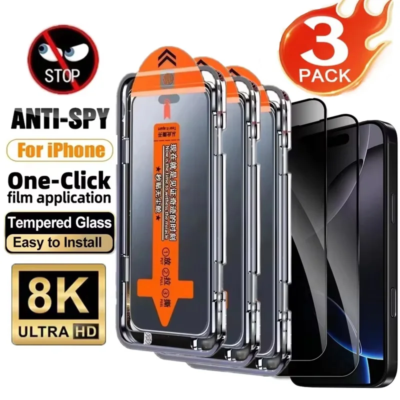 1-3 Stück Vollständig abdeckendes gehärtetes Glas mit Sichtschutz für iPhone 18 Pro Max 18 ProMax 18pro iPhone18Pro Max 18promax Frontglas-Zubehör