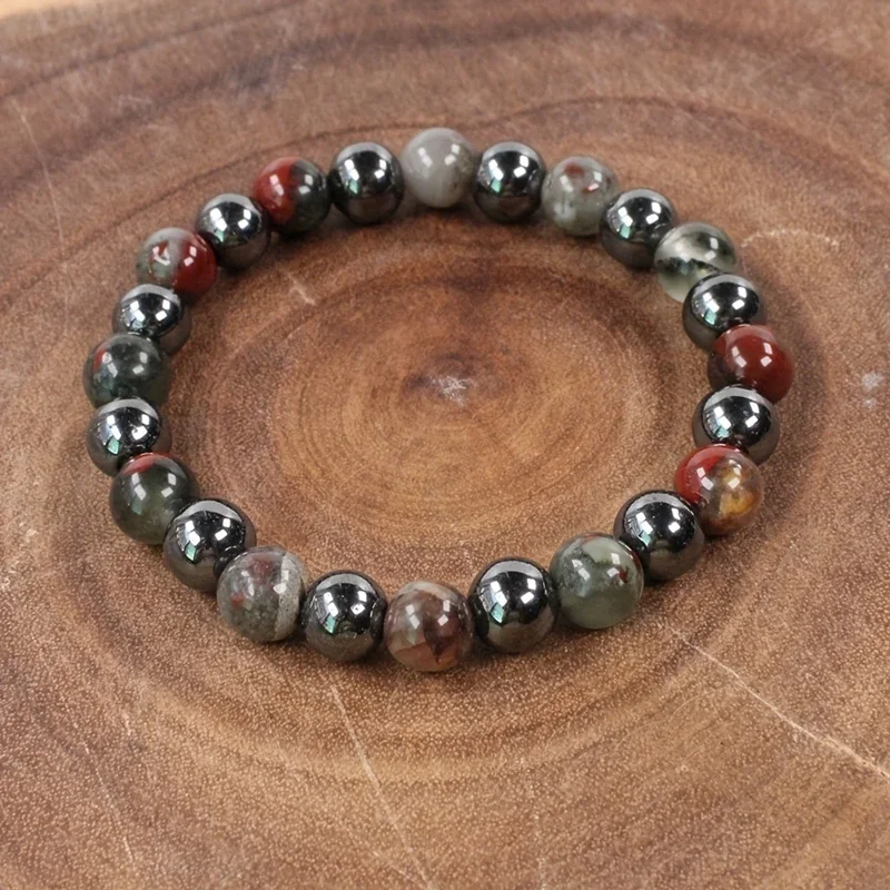 Classic Natural Stone Pain Relief Circulation Bracelet for Men Women Fashion Stone Beading Wealth Lucky Creative Strings Jewelry