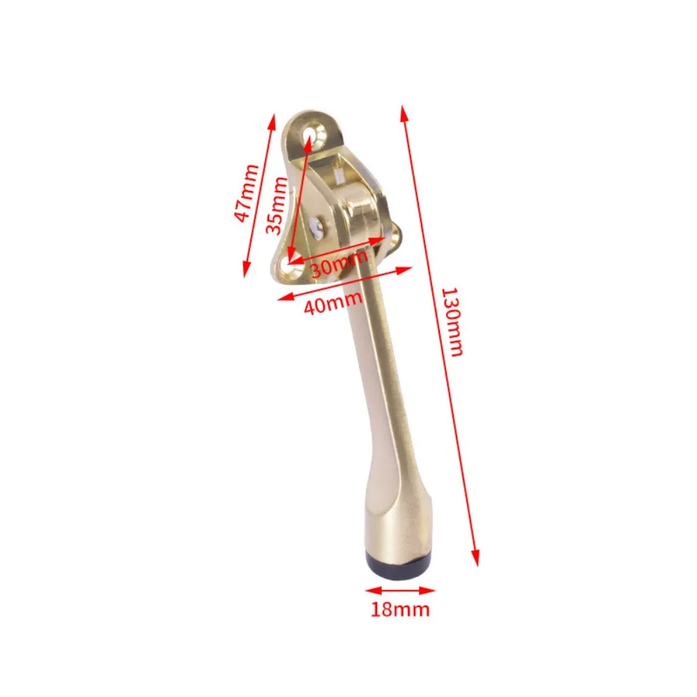 

Heavy Duty Zinc Alloy Door Stopper Easy Install Durable Foot-Operated Door Stopper Windproof Adjustable Wall Mounted Door Holder