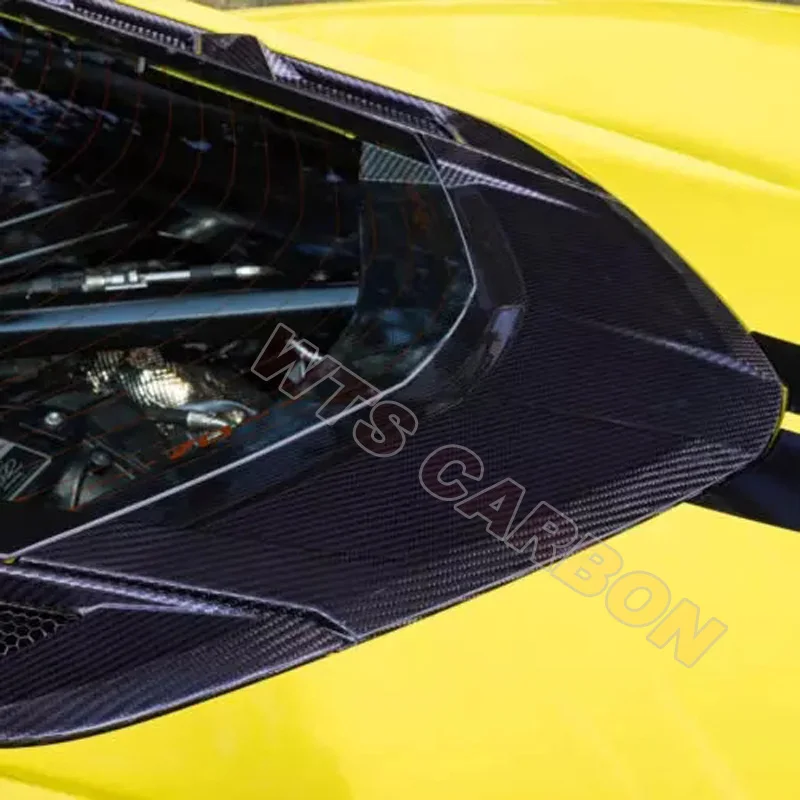

Real Carbon Fiber Replacement Rear Window Decklid Hatch Lower Trim Cover For Chevrolet Corvette C8 Coupe Z51 2020 -2024