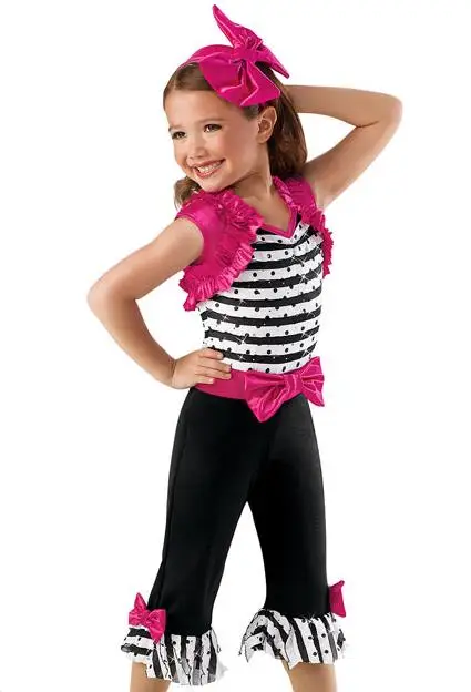 MiDee Cute Dance Costumes Performance Outfits Jazz Clothes Stage Wear for Girls