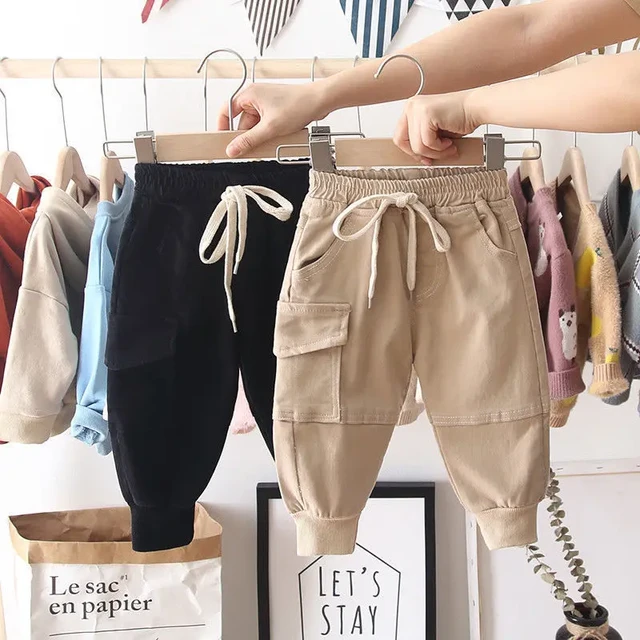 Pantalones de algodon para niños hotsell
