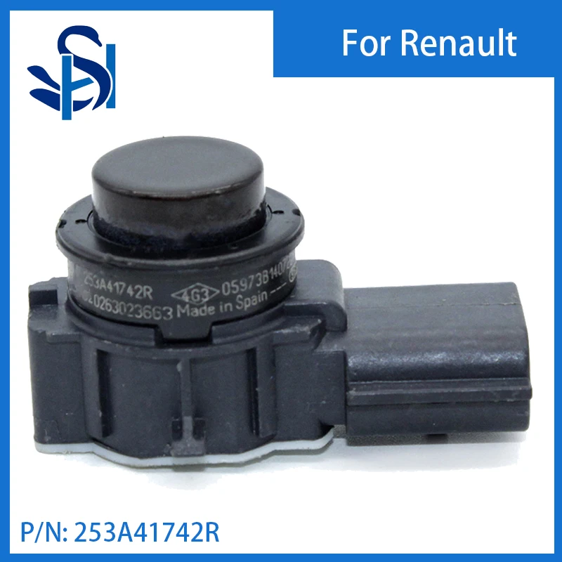 Sensor de aparcamiento para Renault, Radar de Color marrón profundo, 253A41742R PDC