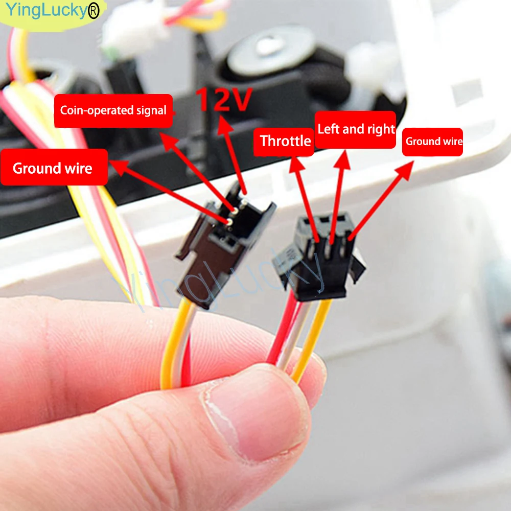 Racing Video Game Machine Super Motorcycle Steering Wheel LED Handlebar with GaugesDIY Kit for Arcade Children's Simulation