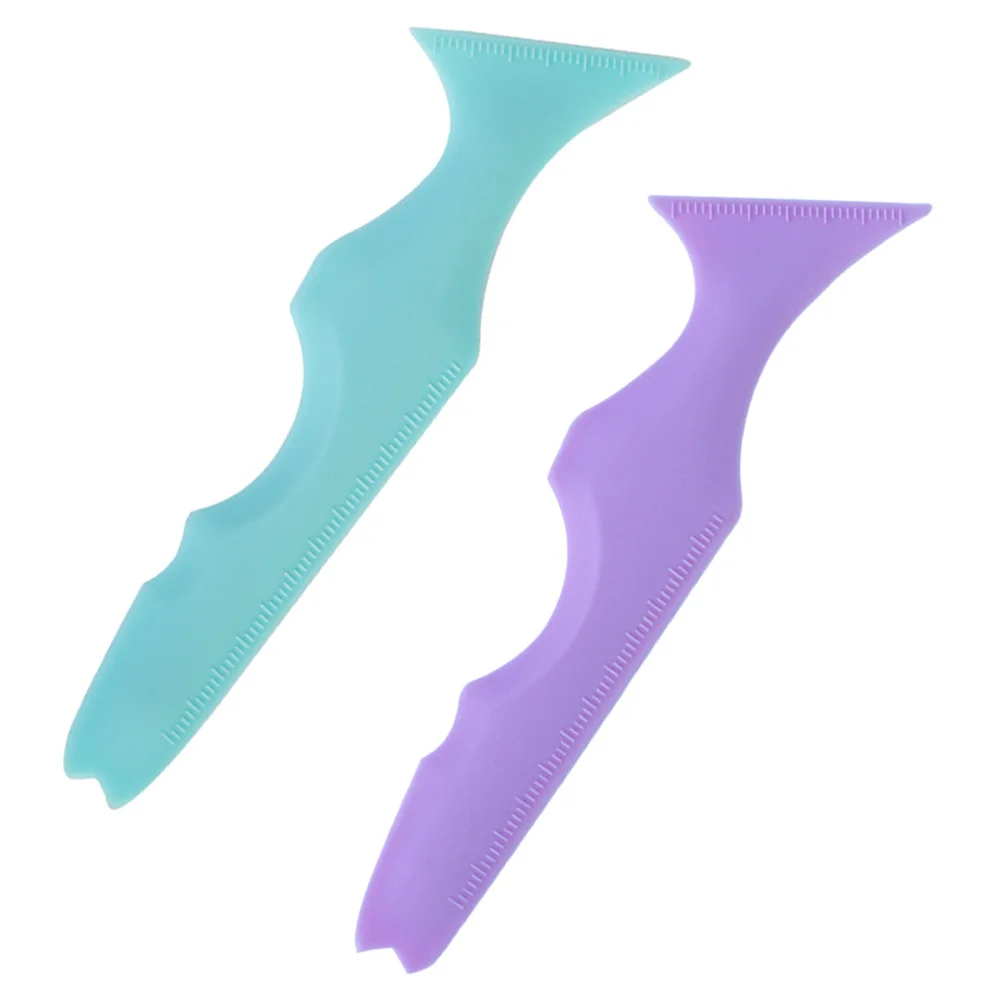 Juego de plantillas guía para delineador de ojos, 2 uds., con básculas de medición, herramienta de maquillaje fácil de aplicar para sombra de ojos, delineador de labios, Ideal para principiantes