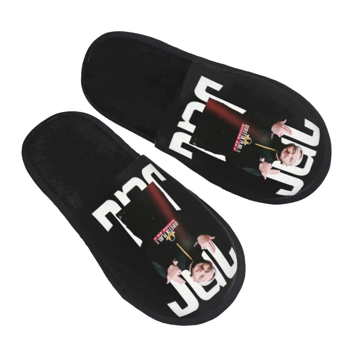 

Jul French Rapper Hip Hop Comfy Scuff Memory Foam Slippers Women Hotel House Shoes