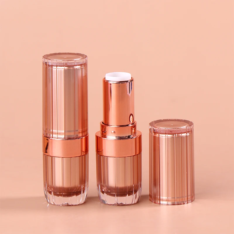 Tubo per rossetto con fibbia rotonda da 3,6 g Tubi per balsamo per labbra vuoti Lucidalabbra Confezione per trucco da viaggio Tubi per campioni Contenitore per rossetto fatto da sé