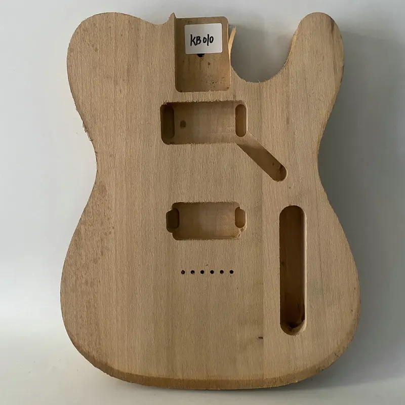 JB010  String Through Body 2 Humbucker Pickups Tele Electric Guitar Semi Finishing TL Guitar Body in Solid Wood DIY Replace