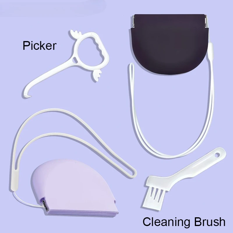 Dentistry Silicone Denture Case Cute Aligner Case Mouth Guard Orthodontic Container Storage Invisible Braces Storage Clean Box