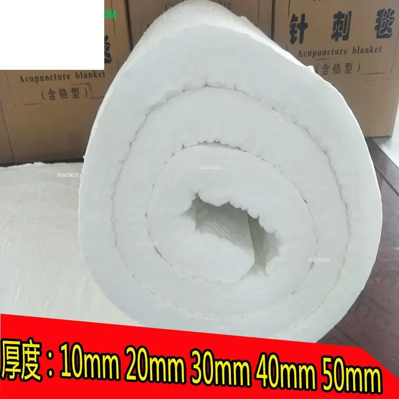 

50mm Thickness Aluminum Silicate Blanket Ceramic Fiber Cotton High Temperature Resistant Kiln Thermal Insulation Material