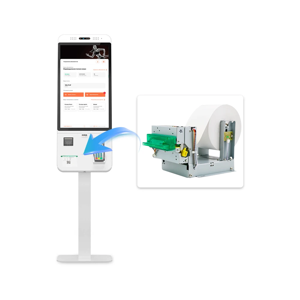MASUNG MS-D347-TL طابعة حرارية للملصقات 80 مم Mini Pos Android طباعة استلام التذاكر لآلة المصرفية Lmprimante Thermique