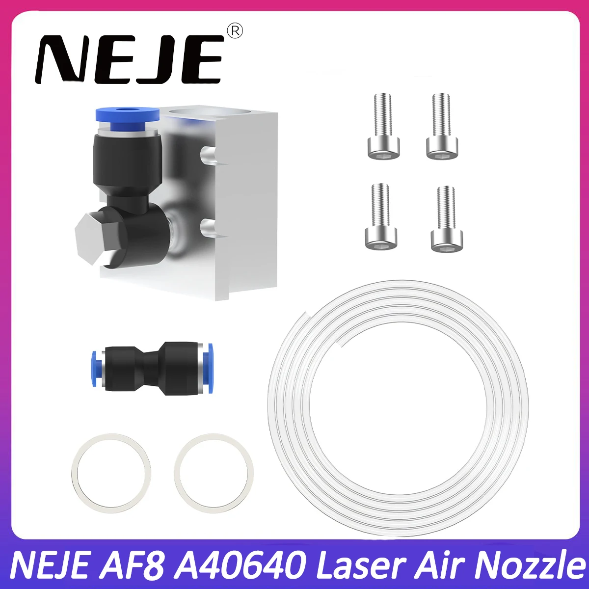 

NEJE AIR ASSIST KIT AF6 KF8 AF8 MANUAL CONTROL FOR NEJE LASER MODULE-1.5MPA For A40640,N40630,N30820 etc Laser Module