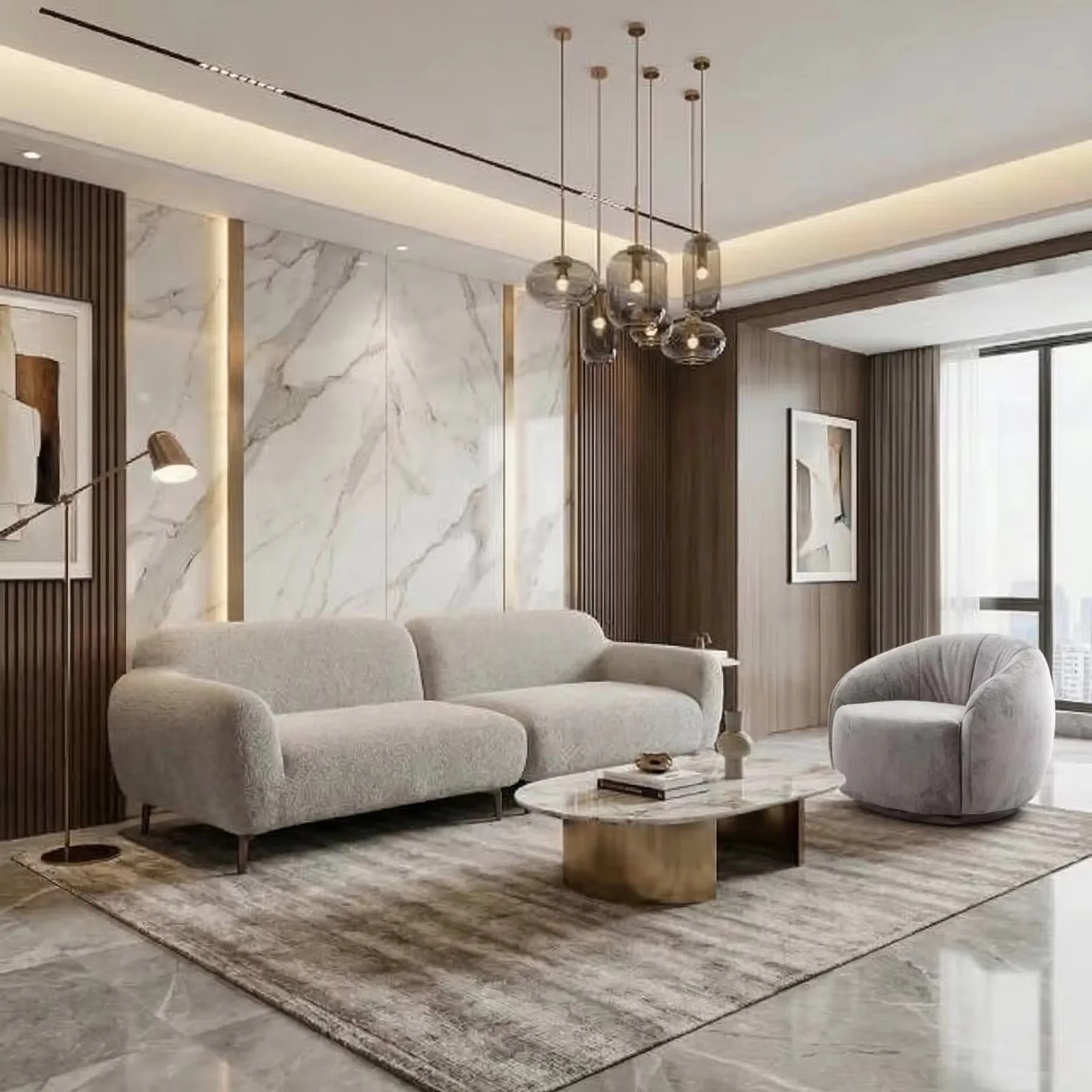 

Compression sofa box, fabric vacuum roll, high-density sponge compression living room sofa