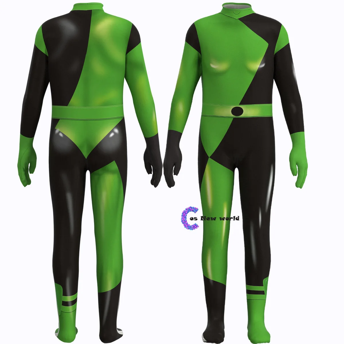 Adult Kids Henry Danger Cosplay Costume Kim Possible Shego Jumpsuit Outfit For Baby Boy Girls Women Halloween Carnival Suit