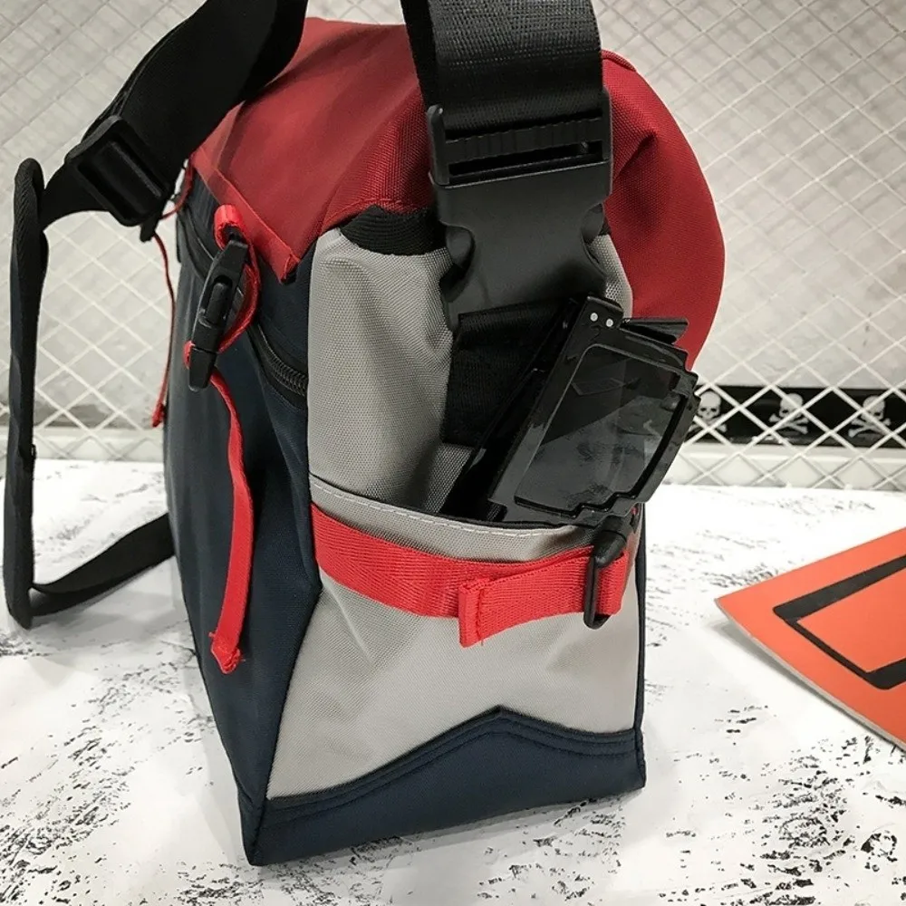 

Classic Waterproof Messenger Bag Multi-pocket Adjustable Strap Laptop Bag Large Capacity Bike Satchel Bike Riding Shoulder Bag