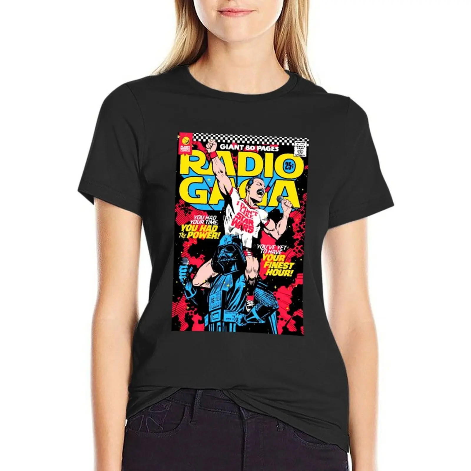 Queen Concert in Radio GAGA T-Shirt blanks plus sizes graphics quick drying woman t shirt