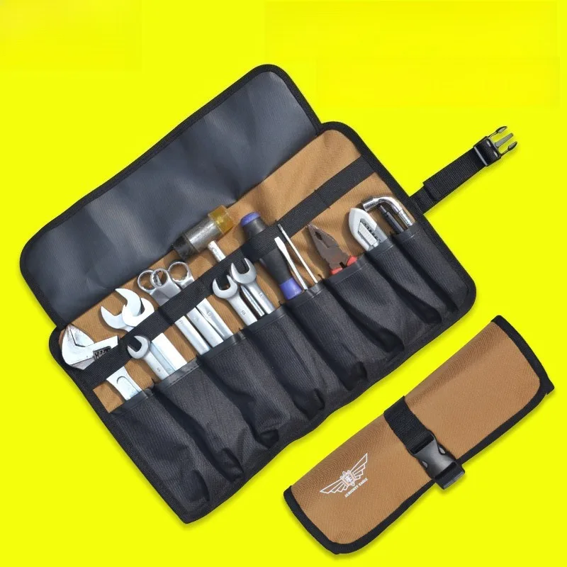 Multi-purpose Oxford Cloth Adjustable Roll Bag Outdoor Car Carrying Anti-fall Storage Bag Tool Bag Tool Kit
