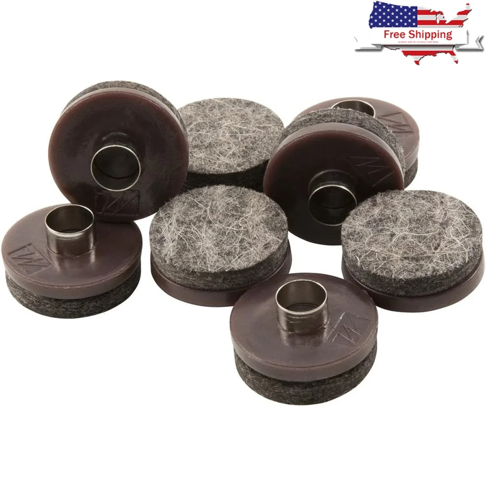 

Heavy Duty Nail-On Felt Pads Wood Furniture Protect Hard Floors from Scratches Reduce Noise 8 Piece Pack 7/8 Inch Round